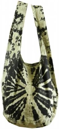 BTP! Tie Dye Sling Crossbody Shoulder Bag Purse Hippie Hobo Cotton Bohemian Colorful Firework - sugar skull handbags for sale