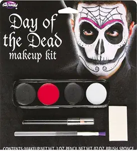 Day Of The Dead Female Makeup Kit (colors may vary) - sugar skull makeup
