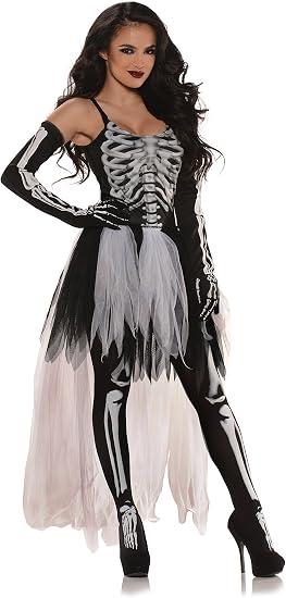 Underwraps Costumes Women's Sexy Skeleton Costume - Tutu - sugar skull dress