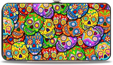 Buckle-Down Thaneeya McArdle Hinged Clasp Wallet - skull wallet