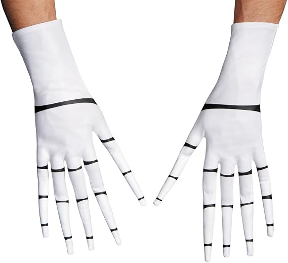 Disguise Disney Nightmare Before Christmas Jack Skellington Gloves, Official Adult Size Jack Glove Costume Accessories - skeleton