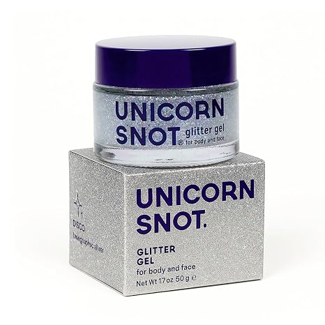 UNICORN SNOT Holographic Face Glitter & Body Glitter Gel | Hair Glitter, Vegan & Cruelty Free, 1.7 oz Silver Glitter (Disco) - sugar skull makeup