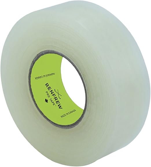 Renfrew Scapa Clear Polyflex Shin/Sock Hockey Tape, 1" x 30m - skull sticker
