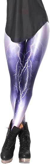 QZUnique Leggings for Women, Halloween Full-Length Printed Legging Footless Elastic Yoga Pants, Regular and Plus Size - skull swimsuit