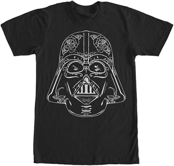 Star Wars Men's Big Vader Sugar Skull T-Shirt - skull tshirt