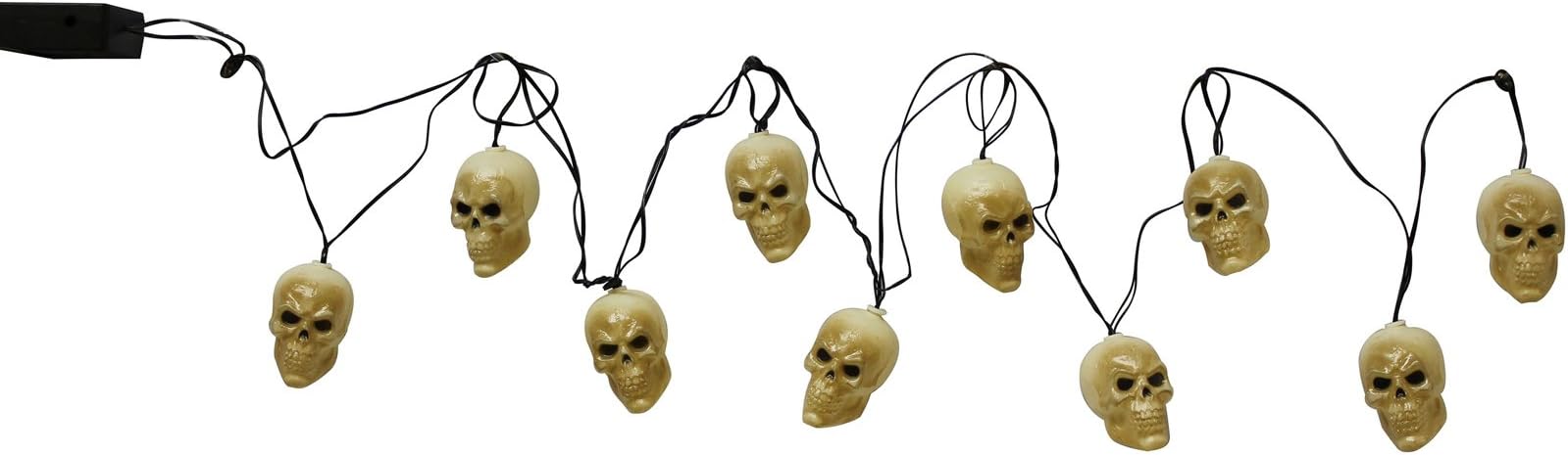 Skull String Lights, White, One Size - string light