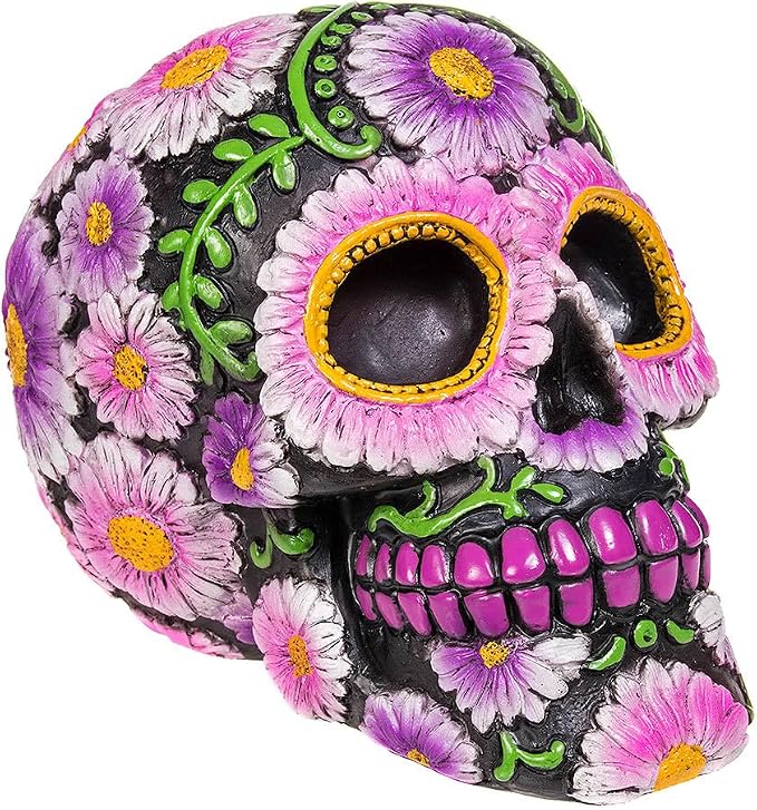 Nemesis Now Sugar Petal Skull 14.5cm, Resin, Pale Pink