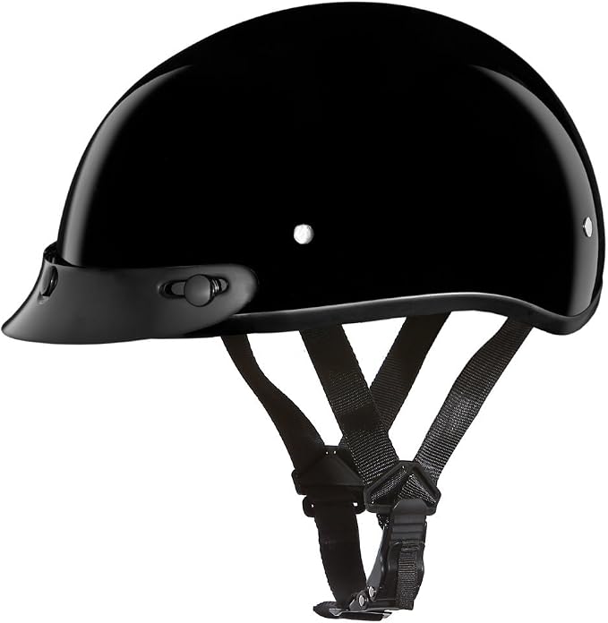 Motorcycle Helmet Half Skull Cap – Lightweight & Stylish DOT Approved Helmets for Adults – Perfect for Men and Women Riders – Comfortable & Secure Fit- Stylish Protection for Everyday Riding