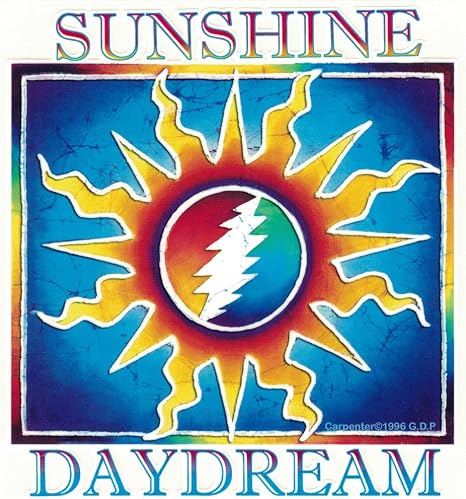 Grateful Dead Sunshine Daydream - Window Sticker/Decal (5" X 5.5") Y - skull sticker