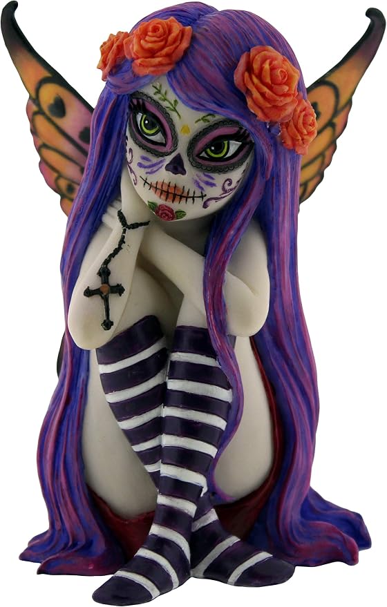 Nemesis Now Esmerelda 11cm Figurine, Purple - skull figurine