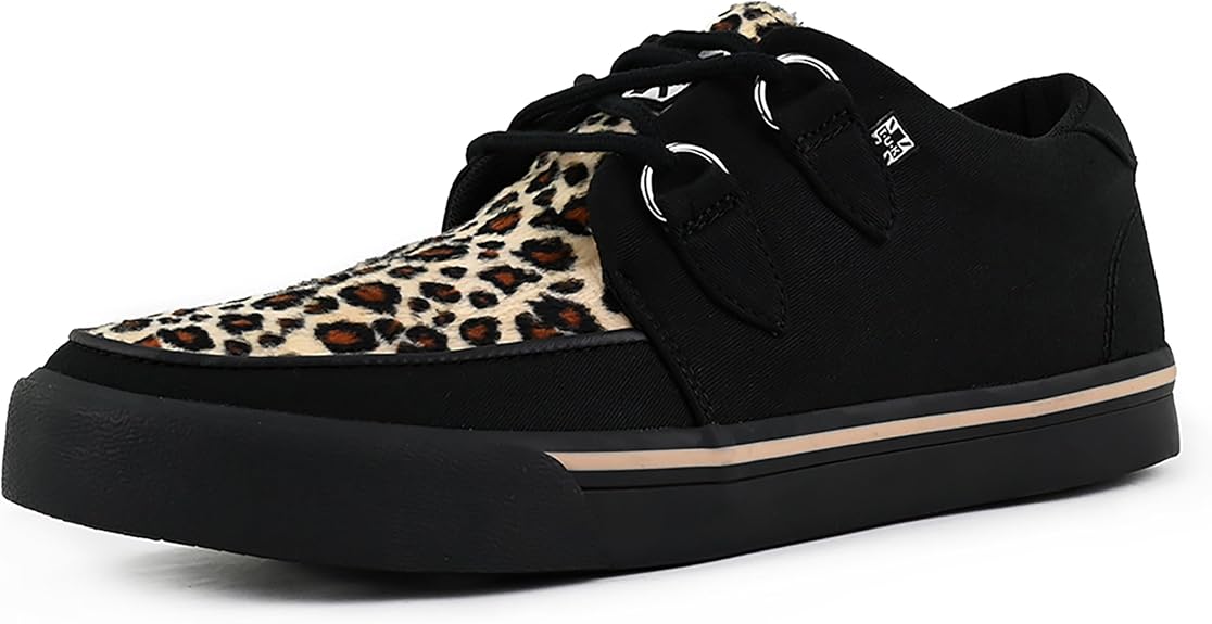 TUK Suede Creeper Sneaker Shoes for Women and Men, D Ring Lace Up Shoes - sugar skull boots