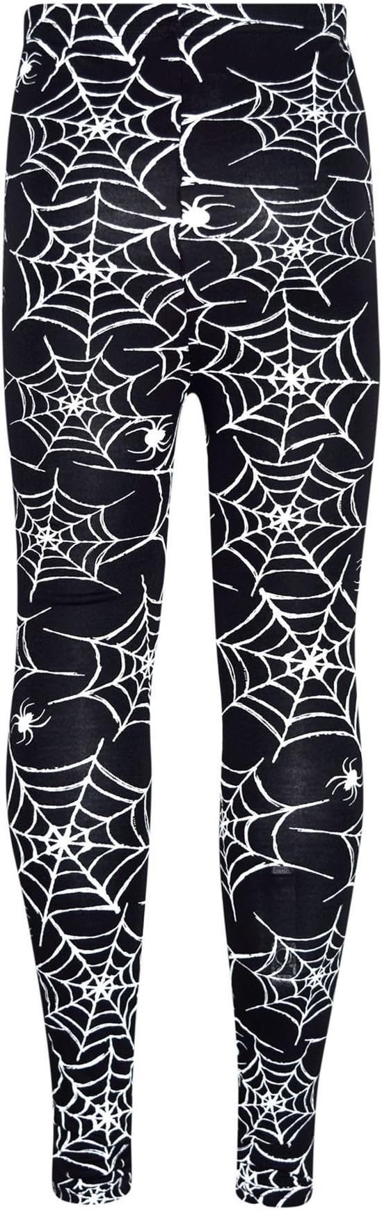 A2Z 4 Kids Girls Halloween Legging Spider Web Skull Print Leggings Fancy Costume 3-13 Years - skull leggings