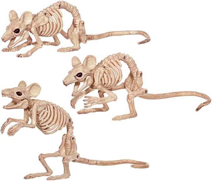 Crazy Bonez Creepy Skeleton Mice - skeleton