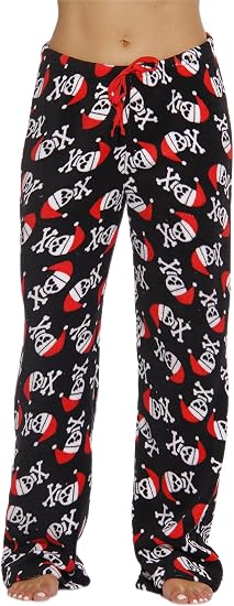 Just Love Plush Women's Pajama Pants - skull pajamas