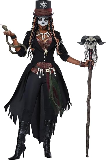 California Costumes Women's Voodoo Magic Costume - sugar skull costume