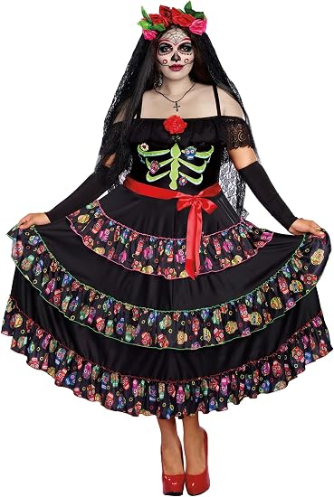 Dreamgirl Women's Lady of The Dead - sugar skull makeup
