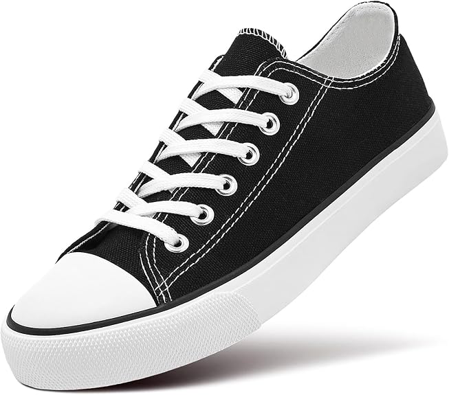 ZGR Women's Canvas Low Top Sneaker Lace-up Classic Casual Shoes for Women - sugar skull boots
