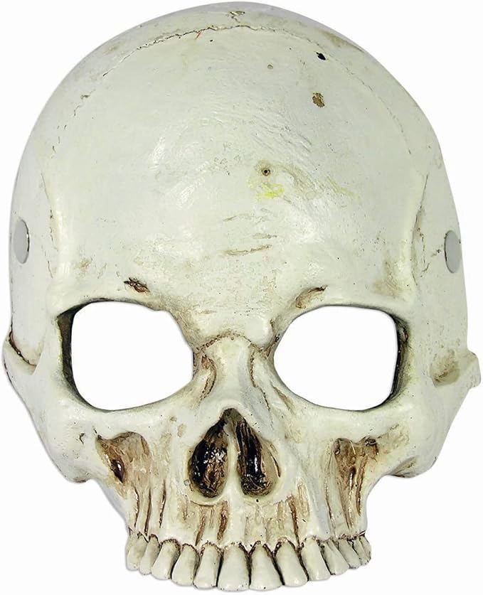 Rubies Skull Foam Half Mask for Adults, Unisex No Size - sugar skull costume