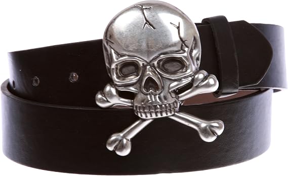 Skull and Cross Bone Pirate Halloween Costume Belt Multi-Color Options - skull wallet