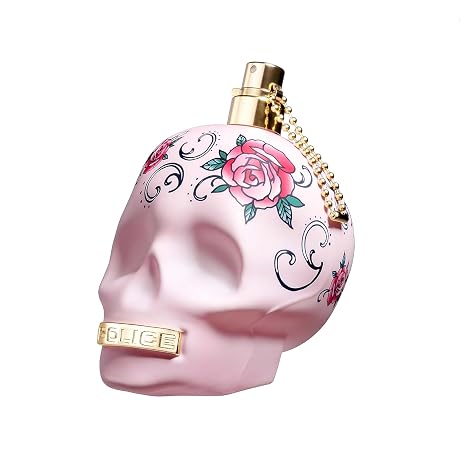 To Be Tattooart For Woman By Police - Fragrance For Women - Floral Fruity Gourmand Scent - Creamy Sandalwood And A Powdery-Sweet Marshmallow Accord - Eye-Catching Skull Bottle - 4.2 Oz EDP Spray - skull bottle