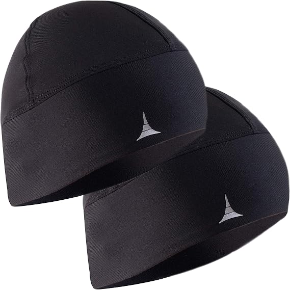 Skull Cap Helmet Liner Running Beanie - Ultimate Thermal Retention and Performance Moisture Wicking. Fits Under Helmets - skull helmet