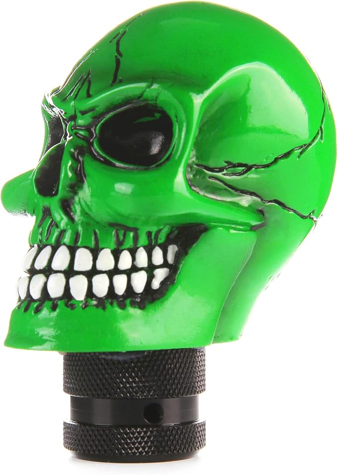 Small Skull Head Shift Knob Manual Car Gear Stick Shifter Handle - skull sticker