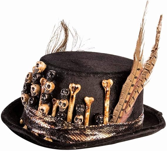 Rubies Voodoo Top Hat for Adults, Unisex No Size - sugar skull costume