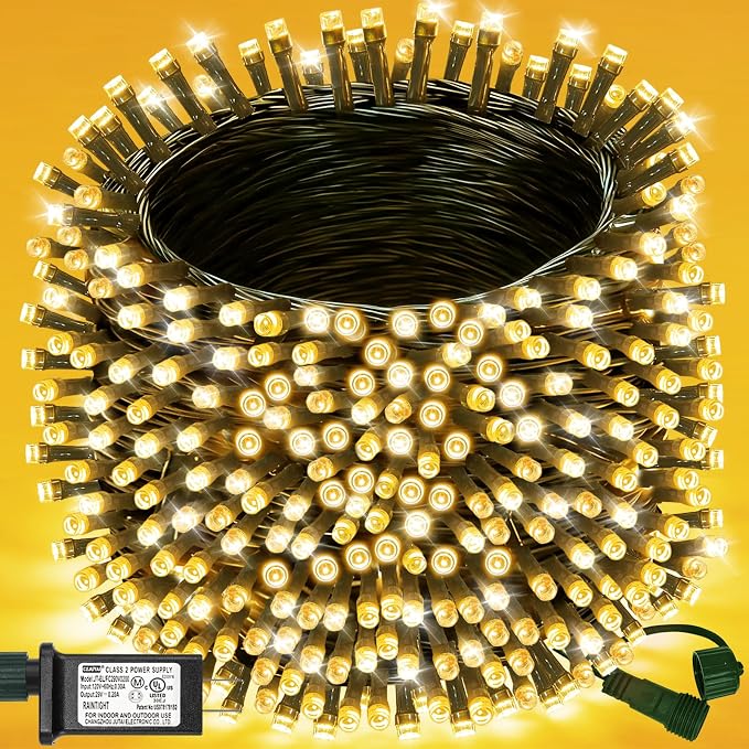 300LED Christmas String Lights Outdoor, 105FT Christmas Tree Lights Indoor - string light