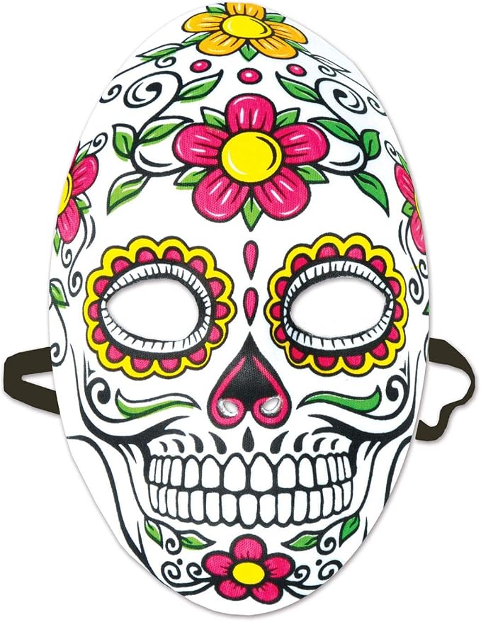 Beistle Day of The Dead Mask - sugar skull makeup
