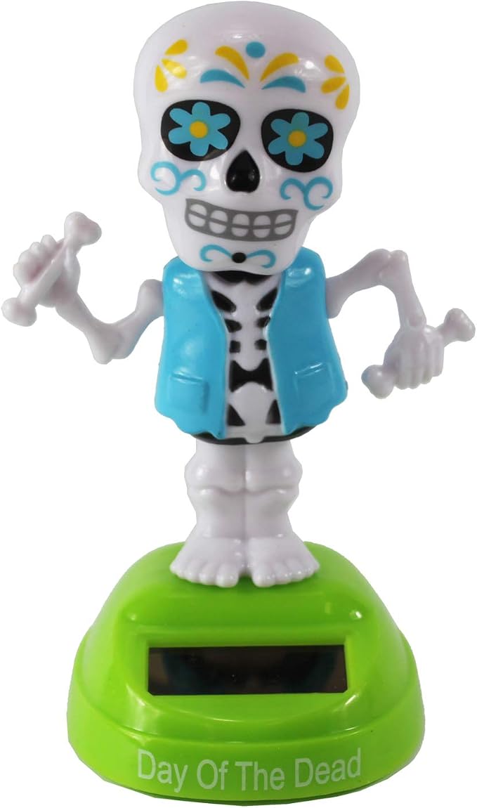 Halloween Day of The Dead Dancing Solar Character - skull figurine