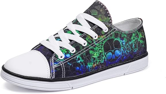 FIRST DANCE Women Skull Shoes Printed Cool Paisley Print Fashion Sneakers for Teen Men Boys Girls Student Canvas Shoes for Ladies - sugar skull boots