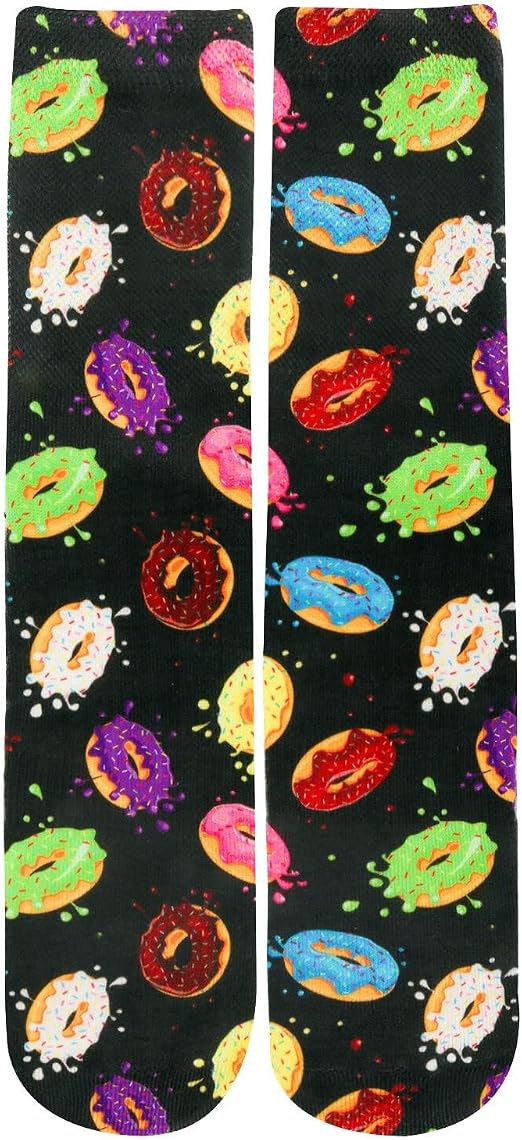 Benefeet Sox Men Funny Novelty Crazy Crew Tube Socks Unisex 3D Print Dress Sock Boy Colorful Patterned Design Calf Sock - sugar skull costume
