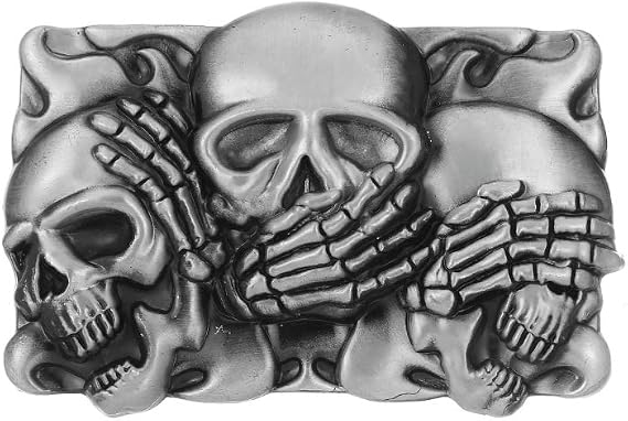 KDG Western cowboy belt buckle for belt accessories Custom buckle - skull wallet