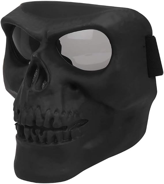 Spooky Skull Face Mask for Airsoft Paintball Motor Racing Polarized Lens - skull helmet