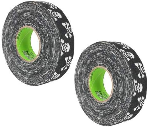 Renfrew Scapa Cloth Hockey Tape Skull & Crossbones 2-Pack, 24mm x 25m - skull sticker