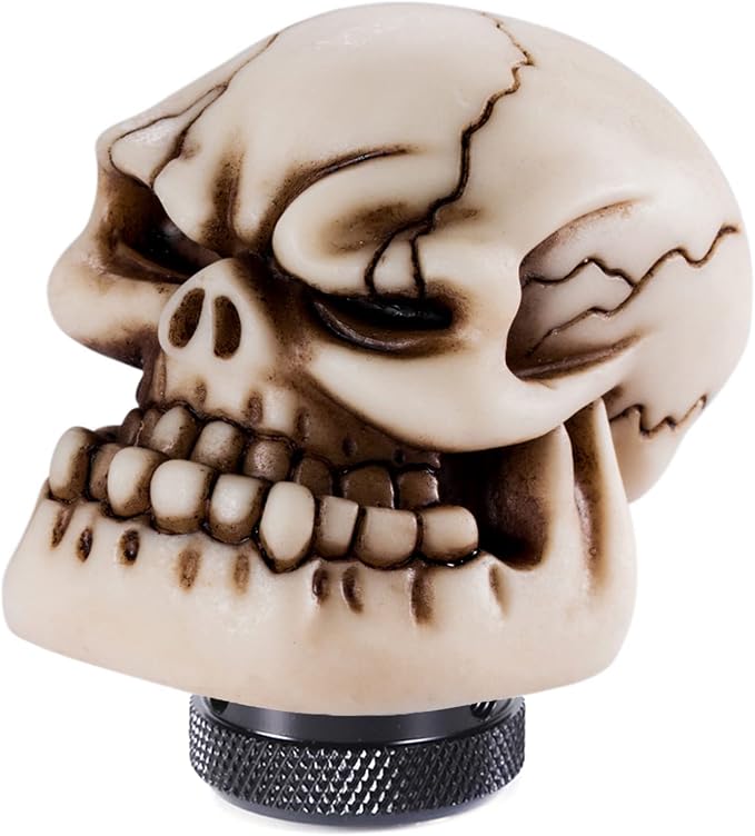Big Skull Head Shift Knob Manual Car Gear Stick Shifter Handle - skull sticker