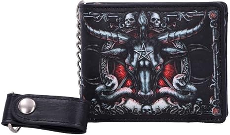 Nemesis Now Wallet, Gothic Giftware, Card Slots, Licensed Collectible - Baphomet - skull wallet