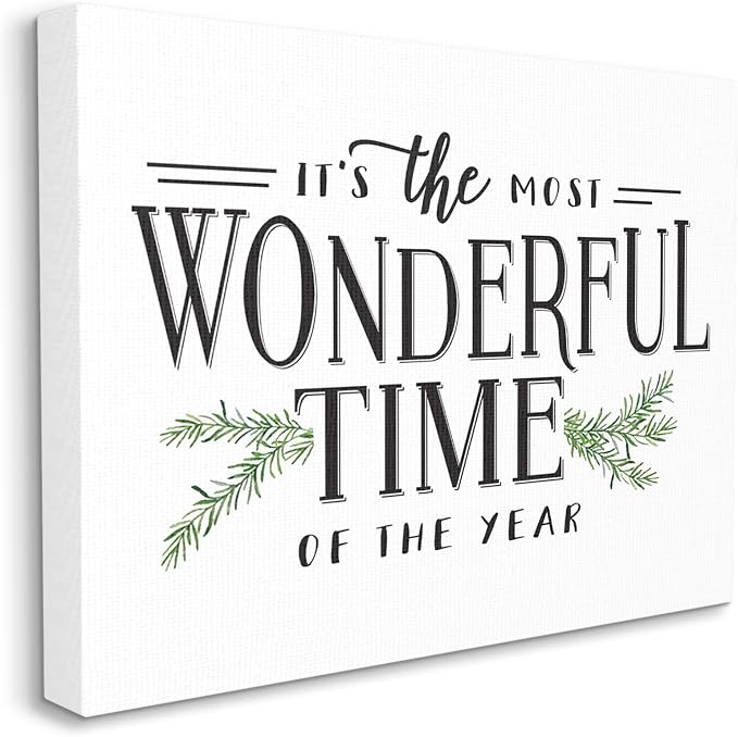 'Classic Vintage Christmas Phrase'| Canvas Art - skull wall art