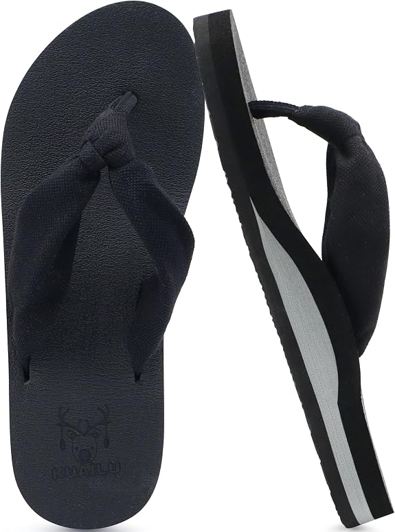 KuaiLu Flip Flops for Women with Arch Support Summer Beach Thong Sandals - sugar skull costume