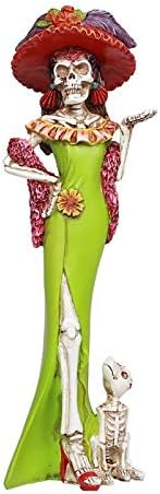 Pacific Giftware Day of The Dead Beautiful Senorita Resin Figurine - skull figurine