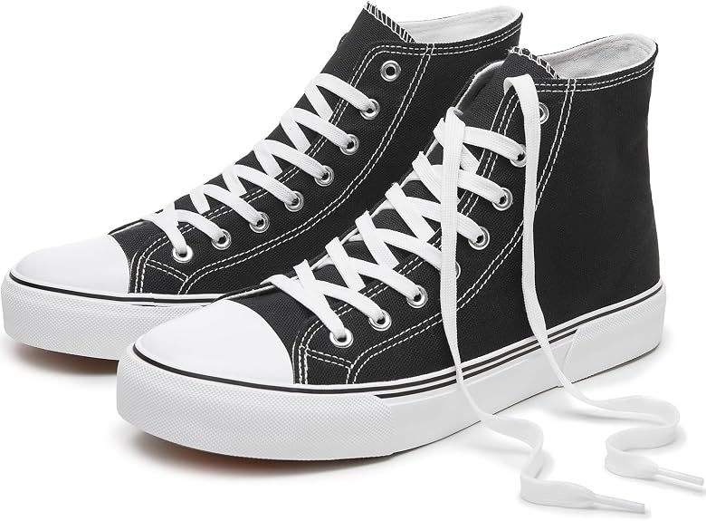 hash bubbie High Top Canvas Sneakers Fashion Walking Shoes - sugar skull boots