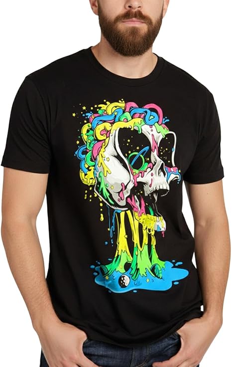 Mens Graphic T-Shirts Cool Nature Design Tees Short Sleeve S-4XL - skull tshirt