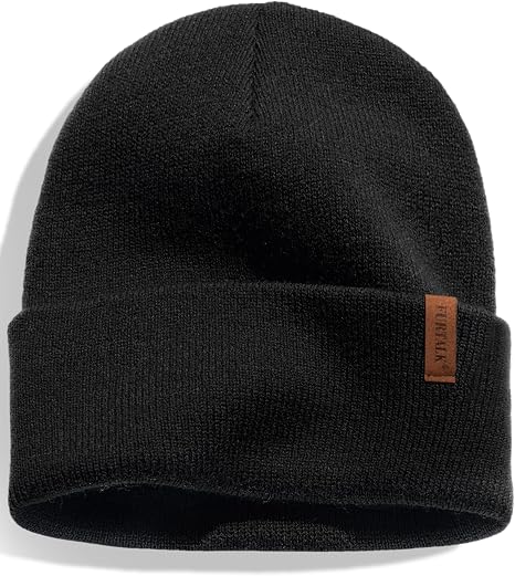 FURTALK Beanie for Men Women Cuffed Thick Knitted Winter Hat Skull Cap
