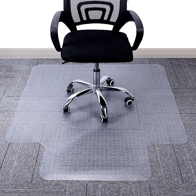 AiBOB Chair Mat for Low Pile Carpet Floors, Flat Without Curling, 36 X 48 in, Office Carpeted Floor Mats for Computer Chairs Desk - skull floor mat