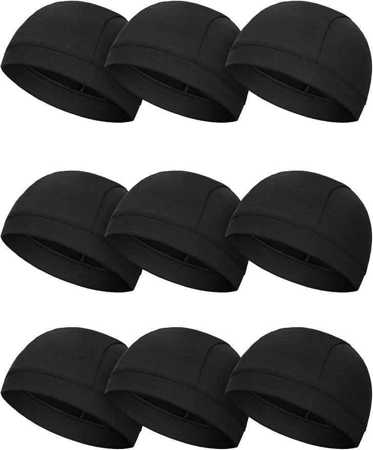 SATINIOR 9 Pcs Skull Caps Helmet Liner, Women Men - skull helmet