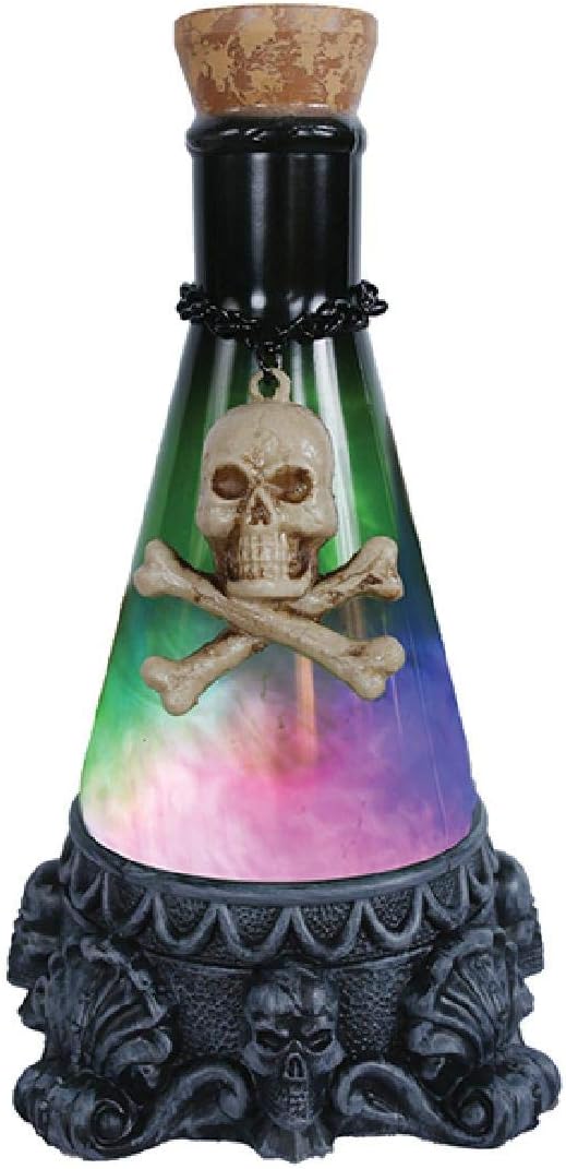 Morris Costumes LED Lit Potion Bottle Decoration – Green