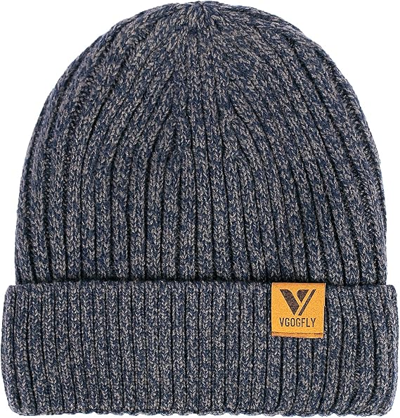 Vgogfly Lined Men Beanie Slouchy Knit Skull Cap Warm Stocking Hats Guys Women Striped Winter Beanie Hat - sugar skull costume