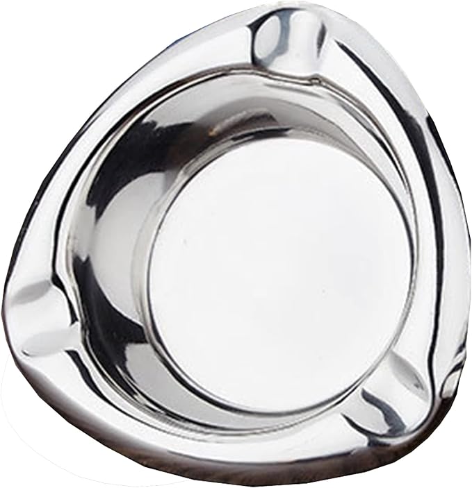 VOVCIG Stainless Steel Ashtray,Silver Cigar Ashtray Suitable for Parties Travel Outdoor Patio Gift for Thanksgiving,Christmas Day,Father's Day - skull ashtray