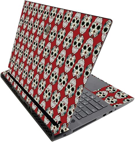MIGHTY SKINS MightySkins Skin for Alienware M17 R3 (2020) & M17 R4 (2021) - Sugar Skull | Protective Viny wrap | Easy to Apply and Change Style | Made in The USA - skull backpack