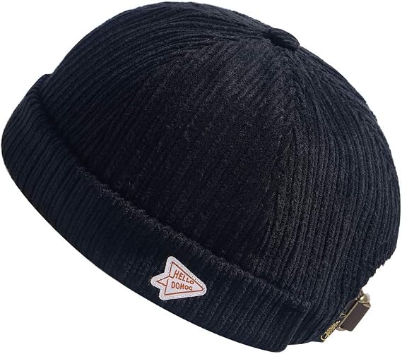 jerague Beanie Hat for Men Women Brimless Cuffed Hat Skullcap Watch Cap Adjustable - skull hat
